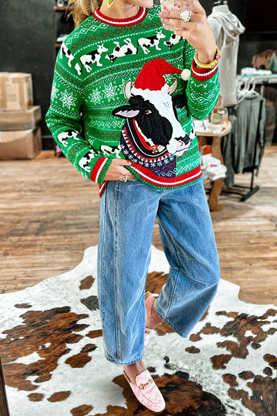 Ugly Christmas Cow Sweater